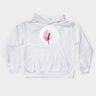 Pink Calla Lily Kids Hoodie